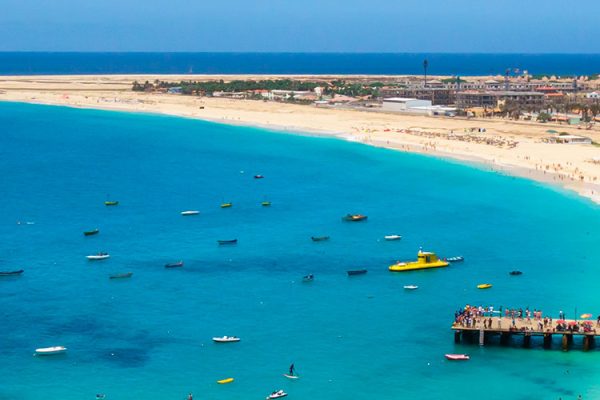 Santa Maria Beach in Sal Island, Cape Verde