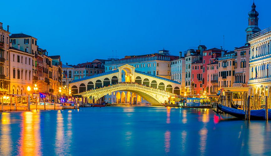 Rialto Bridge in Venice Italy