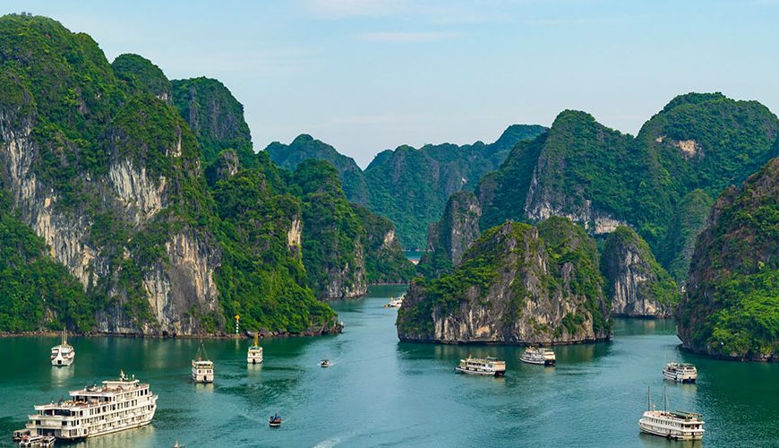 Ha Long Bay, in the Gulf of Tonkin, includes some 1,600 islands and islets, forming a spectacular seascape of limestone pillars. Because of their precipitous nature, most of the islands are uninhabited and unaffected by a human presence. The site's outstanding scenic beauty is complemented by its great biological interest.