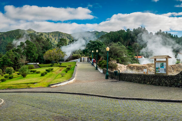 Furnas town panorama, Sao Miguel - Azores