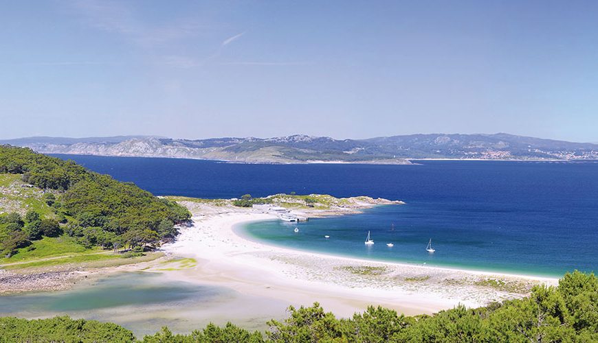 Islands Cies in Vigo Spain