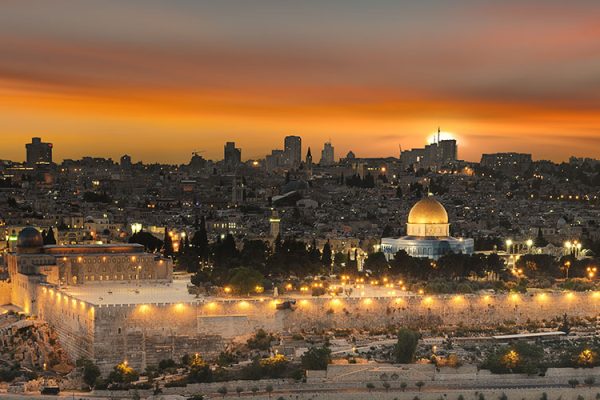 Jerusalem city by sunset, Israel