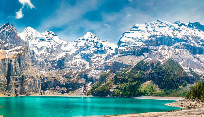 Switzerland is a beautiful country in central Europe that is known for its majestic mountains, crystal-clear lakes, and charming cities. It is a popular tourist destination, with visitors drawn to its stunning natural scenery, rich cultural heritage, and outdoor activities.