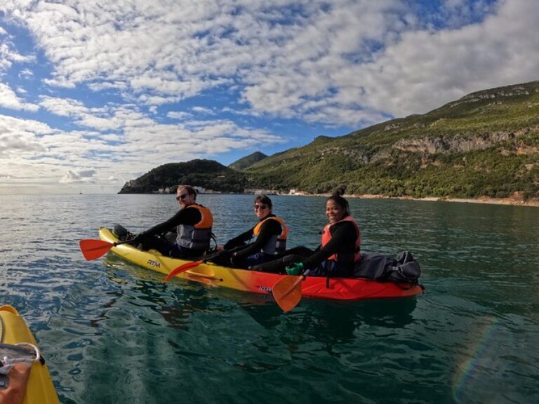 Kayak Adventure Arrábida - Get ready for a full day adventure to explore Arrábida Natural Park. We sail along an untouched...