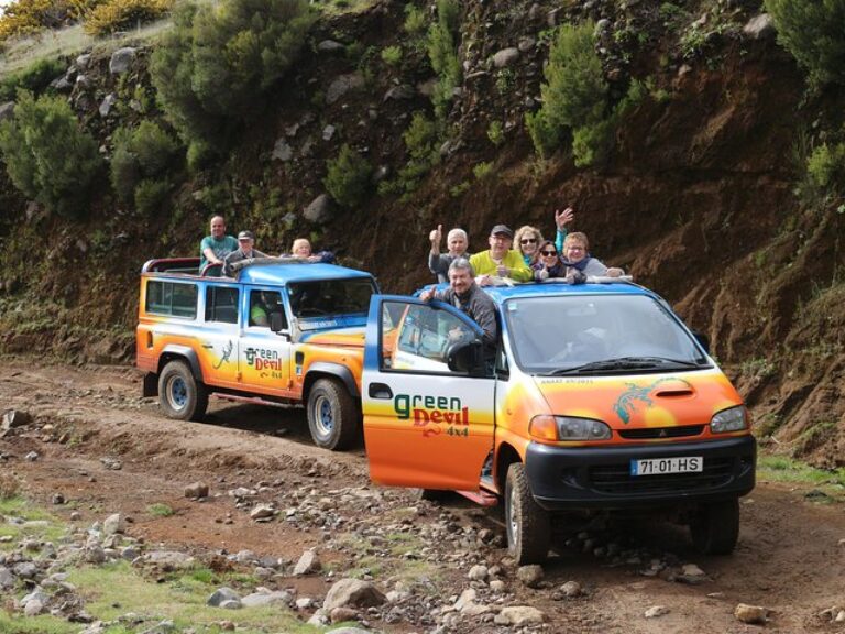 NorthWest Landscapes: Embark on a thrilling off-road adventure and immerse yourself in the captivating landscapes of Northwest Madeira with our Northwest Landscapes, UNESCO & Volcanic Pools 4x4 Experience. Journey through the countryside in our open-top 4x4 vehicle, accompanied by our knowledgeable, experienced, and fun guides.
