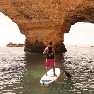 SUP Benagil Caves Tour: The Algarve has some of the most beautiful beaches and sea caves in Europe. Your tour guide and certified SUP instructor (by IOSUP), will provide you with all the basic techniques before we go to the ocean and show you all the rules and safety points, then give you a new view of the Algarve coast along a route through Benagil. Get ready to discover incredible and secret areas where you can only enter by sea.