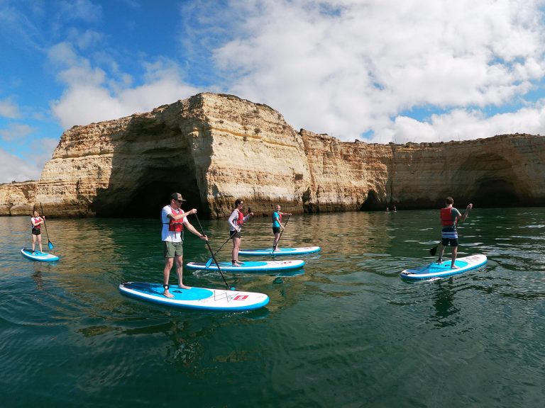 Stand Up Paddle In The Benagil Cave - In the Algarve, you will find some of the most beautiful beaches and sea caves in the...