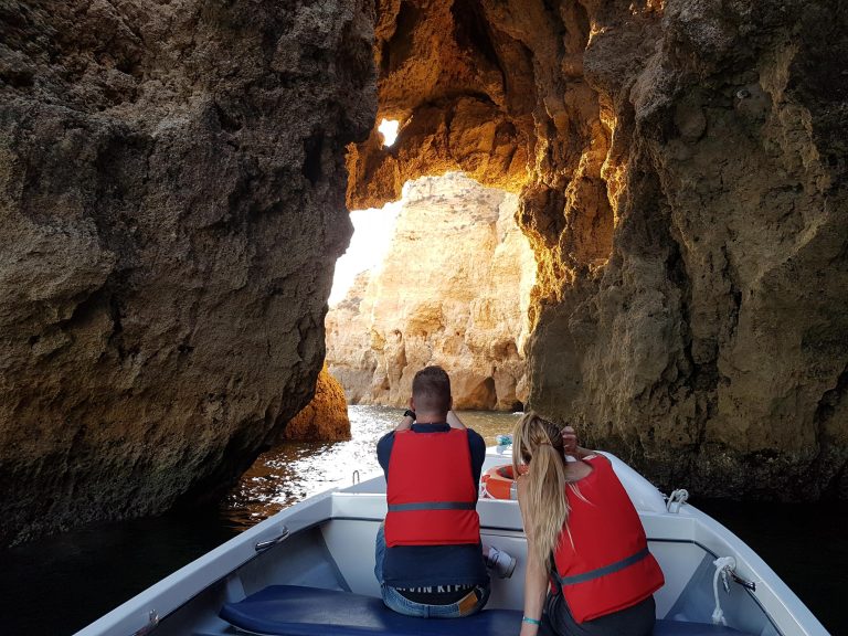 Sunset Boat Trip at Ponta da Piedade in Lagos, Algarve.