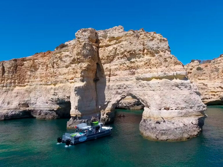 Benagil Cave and Coastline - This 2.5 hours tour starts from Albufeira Marina, where we’ll leave on our spacious and...