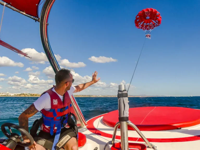 Parasailing From Albufeira