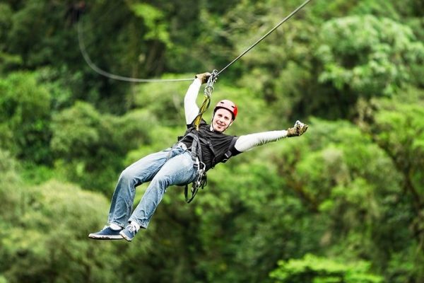 Arenal Zipline And Baldi Hot Springs. Private Tour From San Jose