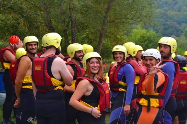 Rafting through Una river from Plitvice Lakes National Park