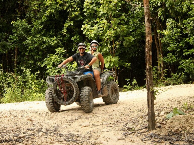 ATV Ride, Cenote Swim, and Rio Secreto Nature Reserve with Transportation from Playa del Carmen