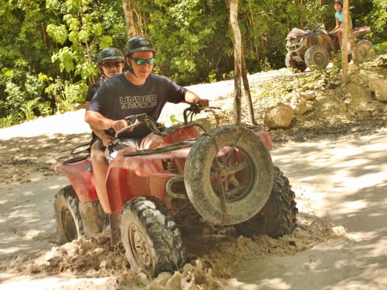 Playa del Carmen Adventure Tour: ATV Ride, Cenote Swim, and Rio Secreto Nature Reserve