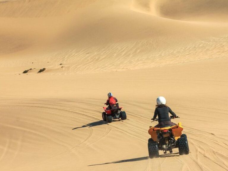 Quad Bike Tour Get ready by putting helmet by riding an all-terrain vehicle (ATV) in Abu Dhabi desert. You’ll be given a chance to test your skill to explore the desert in a guided convoy lead by safari marshall leader.