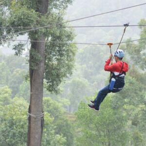 Extream Zipline Kingkong Smile and Dip in Hot Spring