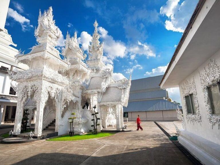 Chiang Rai Golden Triangle & White Temple Private Tour – Full Day. Unlock the mystical treasures of Chiang Rai on this unparalleled private tour. Journey to the fabled Golden Triangle, where three nations merge, bask in the radiant splendor of the iconic White Temple, and witness the power of nature at Mae Khajan Hot Spring.
