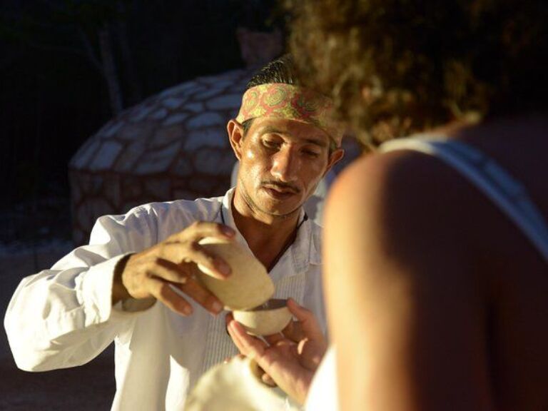 Mayan Ceremonial Night: Temazcal, Cenote Swim And Dinner From Playa Del Carmen