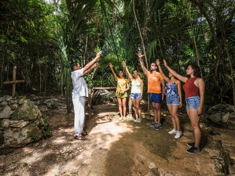Guided Tour to Native Park Playa del Carmen with ATV, Ziplines and Cenote