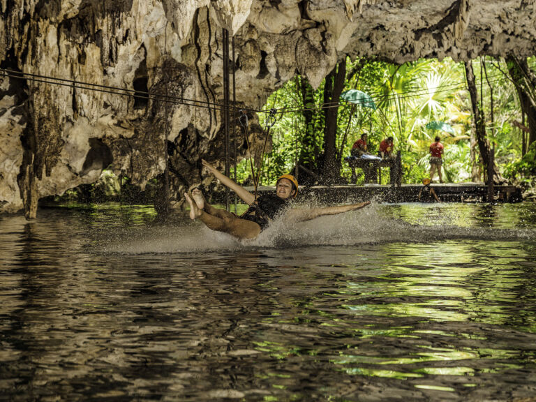 Native Park Tulum with Zipline & Cenote Snorkeling Tour
