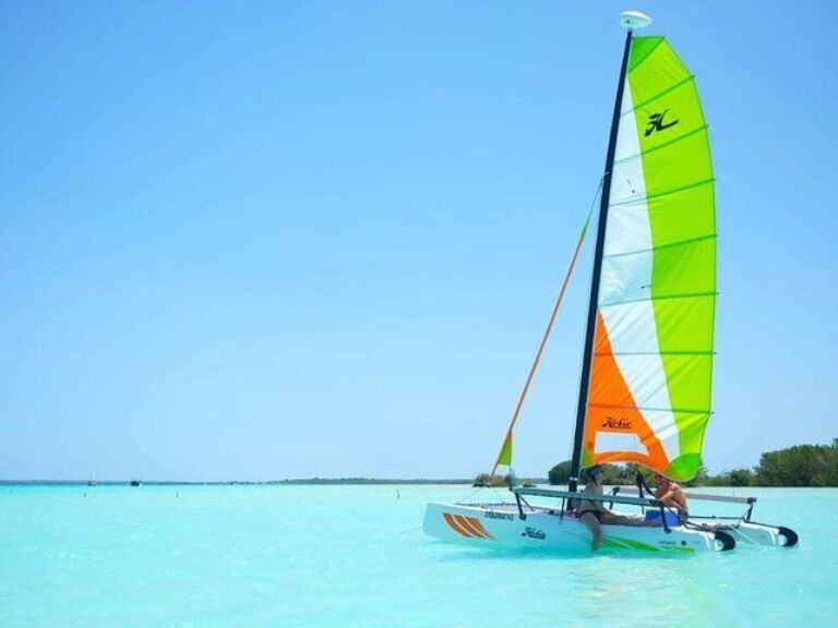 Private - Bacalar sailing across the mesmerizing waters