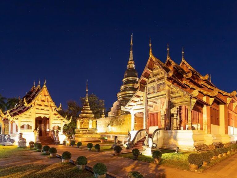 Chiang Mai Temples And City History Small Group Tour – Half Day. Journey through time as you immerse yourself in the spiritual and historical wonders of Chiang Mai, Thailand's northern jewel. On this curated half-day experience, uncover the tales behind four of Chiang Mai’s most revered temples, making it an essential pit stop for culture enthusiasts and history buffs alike.