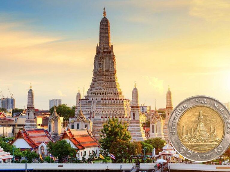 Bangkok Thai Baht Coin Monuments Tour: Wat Arun, Royal Palace And More – Full Day. Ever held a Thai Baht coin and wondered about the stories behind the iconic landmarks imprinted on them? This themed tour transports you from the minute details of coins to the real-life majesty of Bangkok's monumental landmarks. Witness the rich history and vibrant culture of Thailand as you delve into the tales etched on your pocket change.