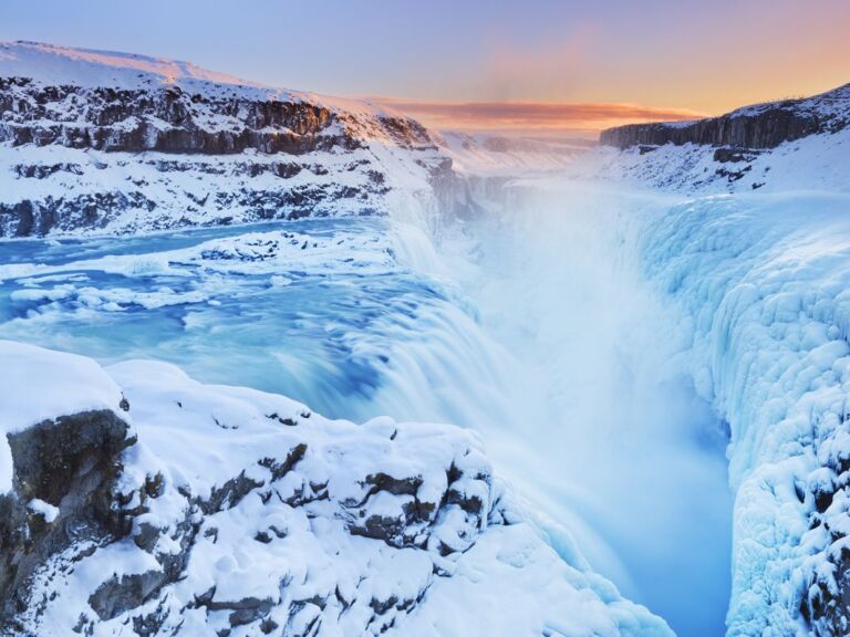 GOLDEN CIRCLE AND GLACIER.