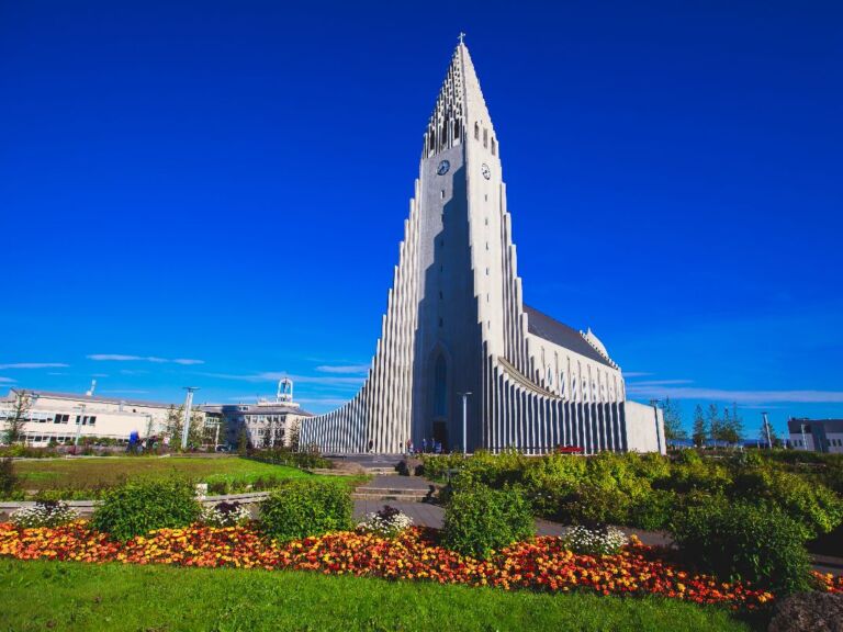 Reykjavík walking tour: The tour begins punctually at the icon of Reykjavik, Hallgrímskirkja church where you will find your guide just outside by the statue of Leifur Eiríksson. Guests are encouraged to check in with the guide 5-10 minutes before the tour starts. Please note the opening hours of the church and entry fees are found on www.hallgrimskirkja.is