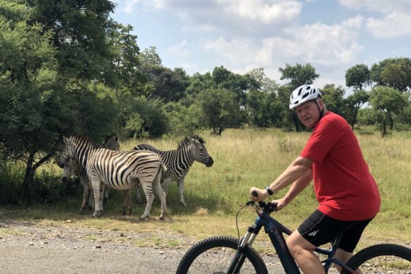 e-Biking With Wild Game Near Johannesburg