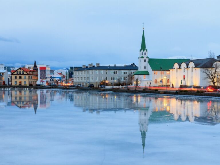Reykjavík walking tour: The tour begins punctually at the icon of Reykjavik, Hallgrímskirkja church where you will find your guide just outside by the statue of Leifur Eiríksson. Guests are encouraged to check in with the guide 5-10 minutes before the tour starts. Please note the opening hours of the church and entry fees are found on www.hallgrimskirkja.is