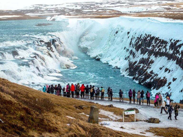 The Golden Circle Classic is our bestselling day tour! Follow in the footsteps of the Vikings as you walk down into the rift valley where the American and Eurasian continental plates are literally pulling apart at Þingvellir National Park, a UNESCO World Heritage Site and the birthplace of the oldest existing parliament.