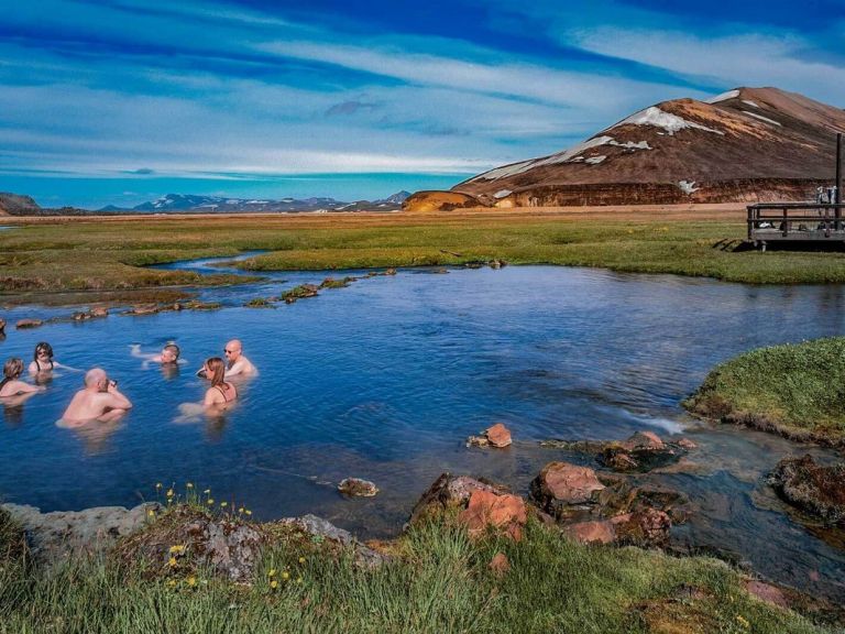 Landmannalaugar Pearl of the Highlands - Hiking & Bathing tour. Leaving from Reykjavík, this Landmannalaugar tour takes you up to the uninhabited interior highlands of Iceland to Landmannalaugar, often referred to as “The Pearl of the Central Highlands”.