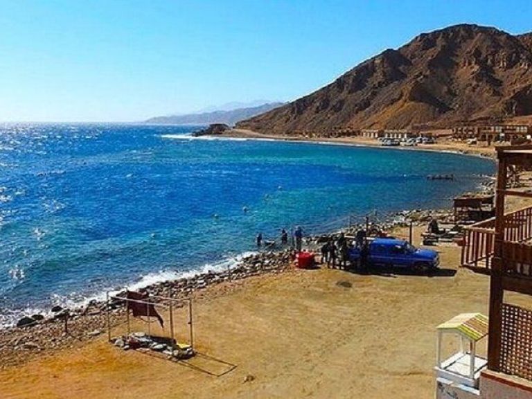 3 Pools National Park and City Tour in Dahab by Bus From Sharm El Sheikh.