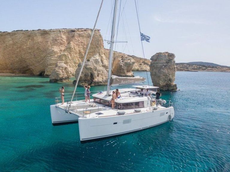 Private Catamaran Trip from Naxos to Paros and Panteronisia.