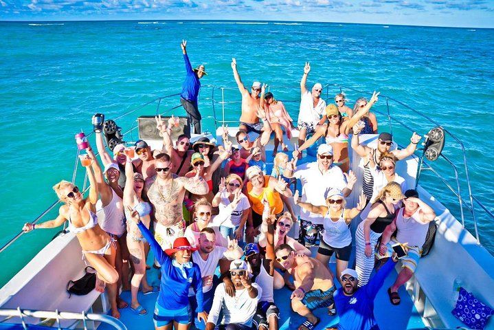 Half-Day Boat Party and Snorkeling with Hotel Pickup.