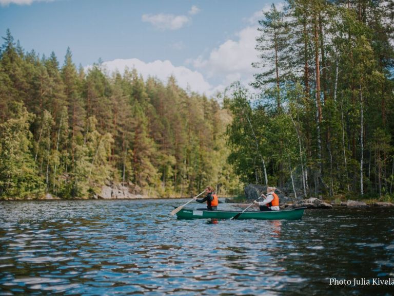 Canoeing trip to Vatiajärvi Lake.