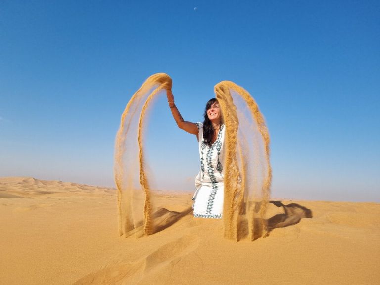 Morning Desert Safari with Sand-boarding Camel Ride Quad Bike.