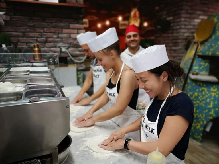 Make Your Own Pizza in Rome: Learn how to make a classic Italian pizza in our workshop with a local chef: attend with us a pizza making class in Rome.