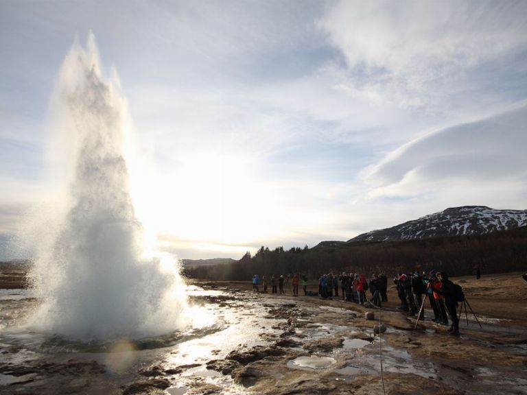 Golden Circle Afternoon: The most iconic historical and natural attractions of Iceland : The Golden Circle. Combined with the chase of the fascinating natural phenomenon of Northern Lights, the dancing colors and shapes in the dark arctic sky….