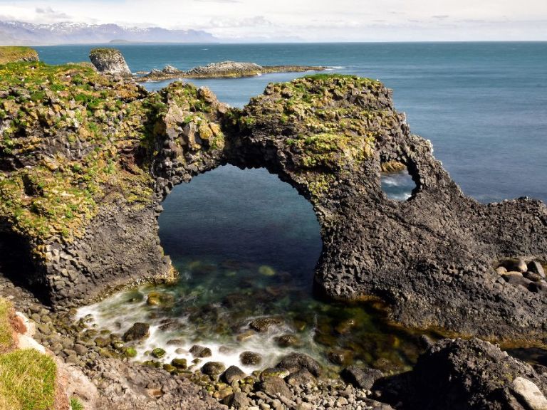 Snæfellsnes National Park: In Reykjavik, we will pick you up to start the journey, which involves taking the undersea tunnel, a 6 km long passage that crosses under Hvalfjordur, also known as the Whale bay fjord.