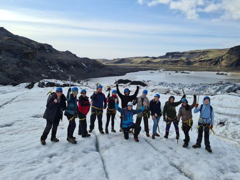 South Coast Adventure with Glacier Hike Full-Day Tour: After the pick-up in Reykjavik, we are passing the Hellisheiðarvirkjun geothermal power plant, this whole area is covered in steam, which is often visible from the capital. If the weather conditions are ideal, we can see the ice of the Mýrdalsjökull glacier and the Westman Islands on the horizon.