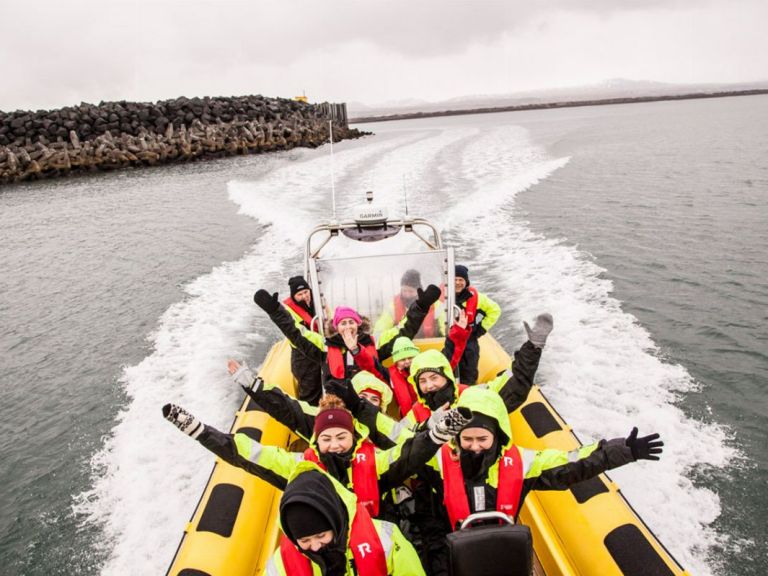 Whale Watching by RIB: Come aboard an exciting RIB speedboat and see the incredible wealth of marine wildlife that lives in the waters just off the shores of Reykjavík City. Nature lovers looking to see some of Iceland’s majestic whales, dolphins, and porpoises, but who wish to do so in a small group, should grab this chance now.