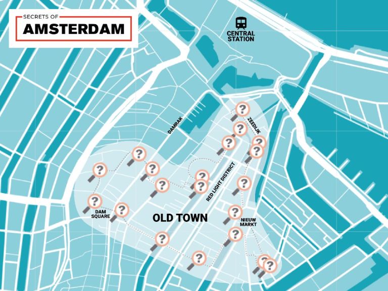 Self-Guided Secrets of Amsterdam Exploration Game FRA.