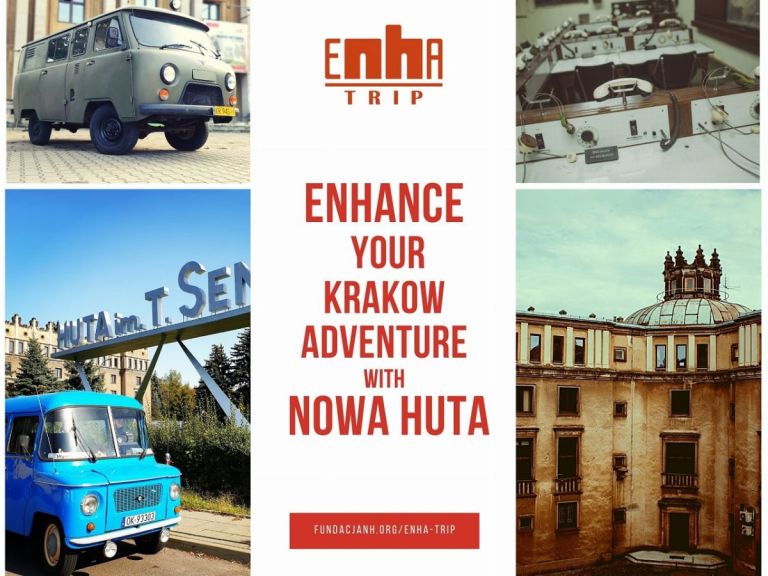 Nowa Huta retro cars ride & Kombinat offices and shelter. Explore the district of Nowa Huta with a local guide.
