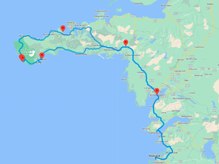 Snæfellsnes National Park: In Reykjavik, we will pick you up to start the journey, which involves taking the undersea tunnel, a 6 km long passage that crosses under Hvalfjordur, also known as the Whale bay fjord.