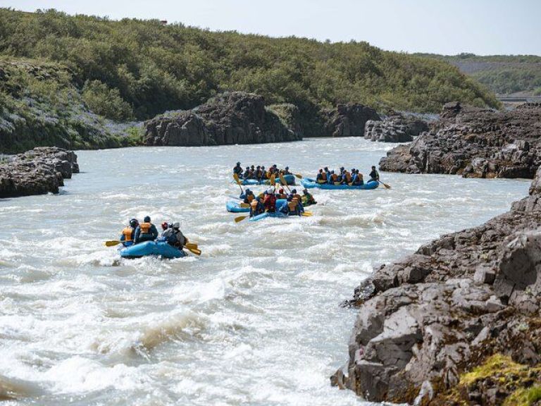 River Rafting on the Golden Circle.