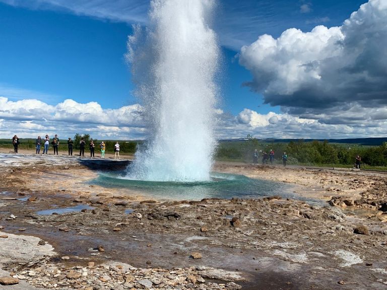 Golden Circle Tour: The Golden Circle is Iceland’s most popular day trip, for good reason. You see the one and only original Geysir and having Gullfoss waterfall in front of you is worth a day trip on its own. Þingvellir is a National Park, nature reserve, Unesco World Heritage site, and split by the Mid-Atlantic Rift.