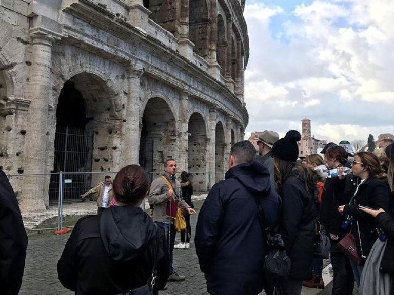 Express Small Group Tour of Colosseum with Arena Entrance.