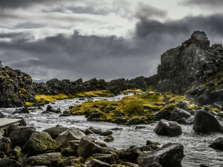 Golden Circle and Secret Lagoon Tour from Reykjavík. After the pick-up in Reykjavik, we will be stopping at the site of the first Icelandic parliament, Þingvellir, which was established here in 930 AD, making it one of the oldest ones in Europe.